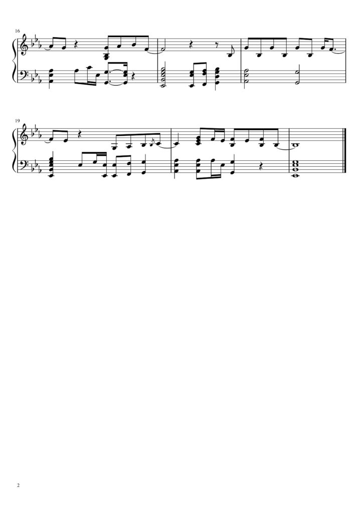 A Couple Minutes - Olivia Dean piano sheet music (page 2)