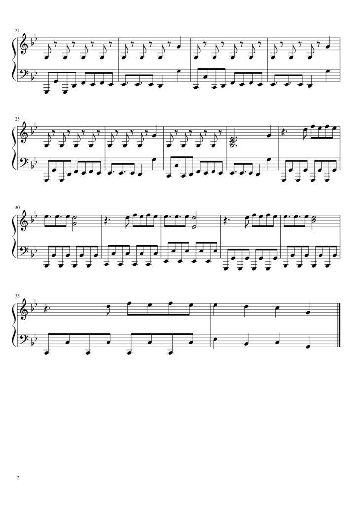 Jump - BLACKPINK piano sheet music (page 2)