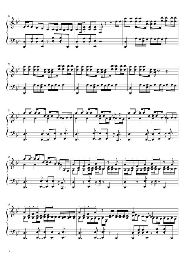 Knife - ENHYPEN piano sheet music (page 2)