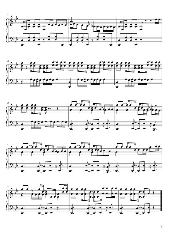 Knife - ENHYPEN piano sheet music (page 3)