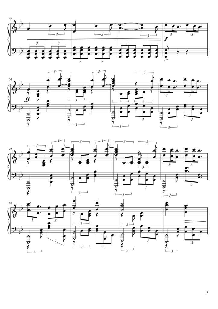 Beautiful Things - Benson Boone piano sheet music (page 3)