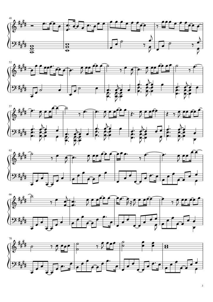 Body to Body - BTS piano sheet music (page 3)