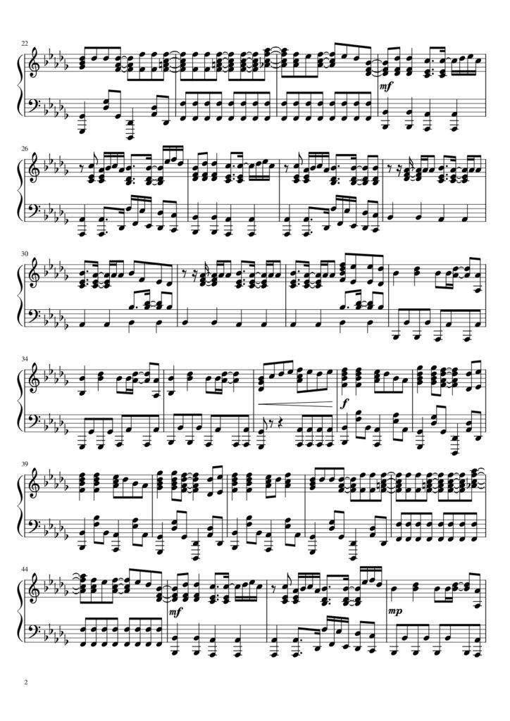 Fever Dream - Alex Warren piano sheet music (page 2)