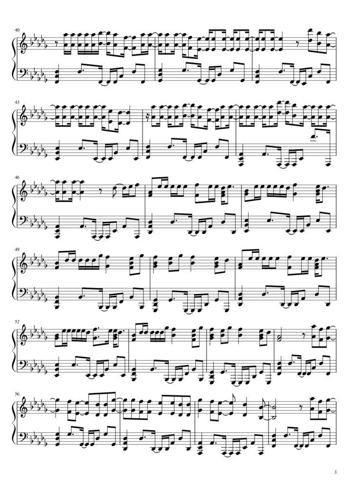 Homewrecker - sombr piano sheet music (page 3)