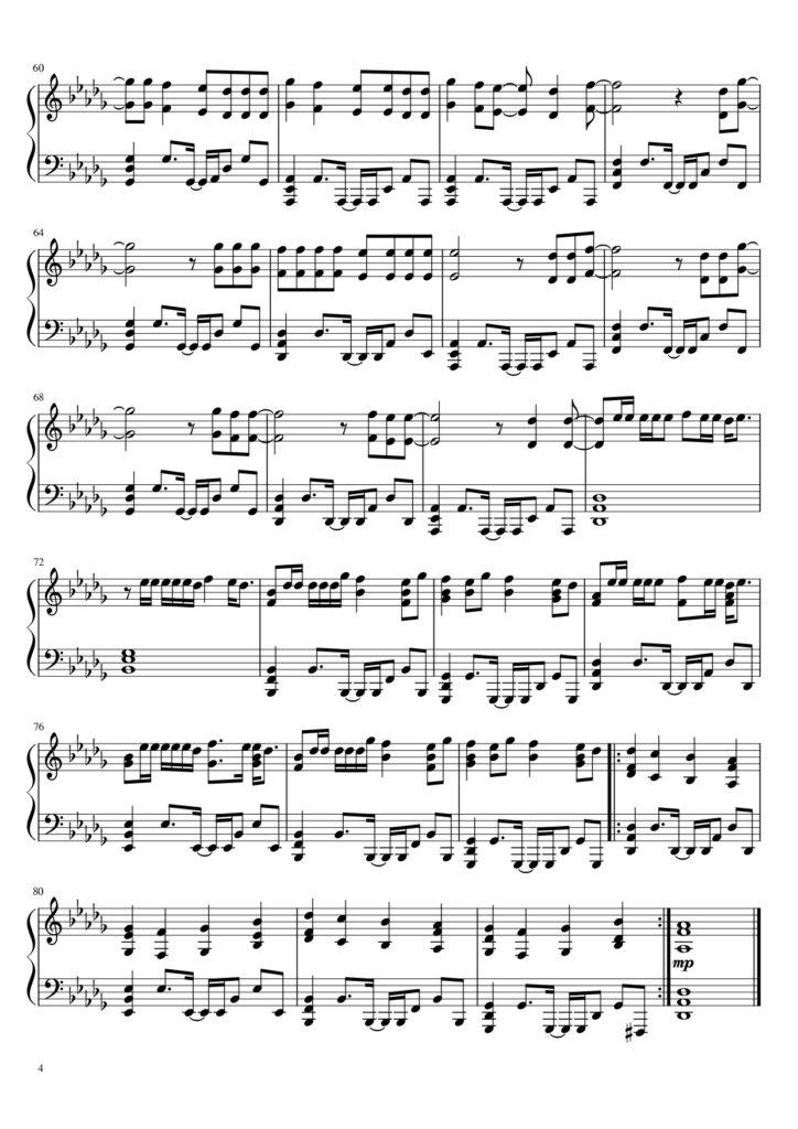 Homewrecker - sombr piano sheet music (page 4)