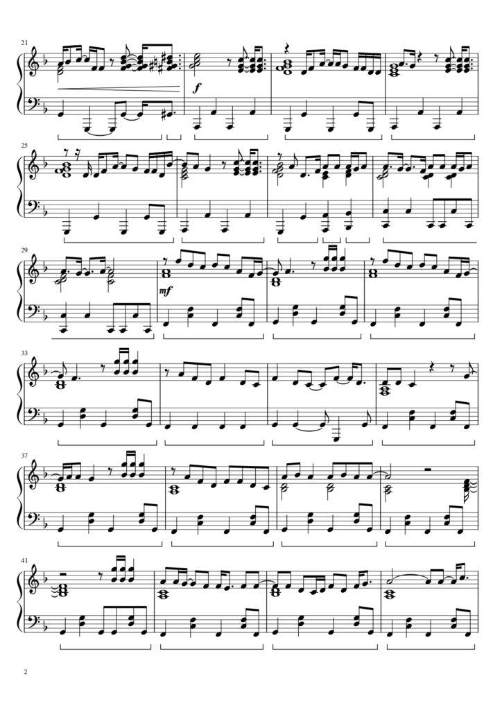 I Just Might - Bruno Mars piano sheet music (page 2)