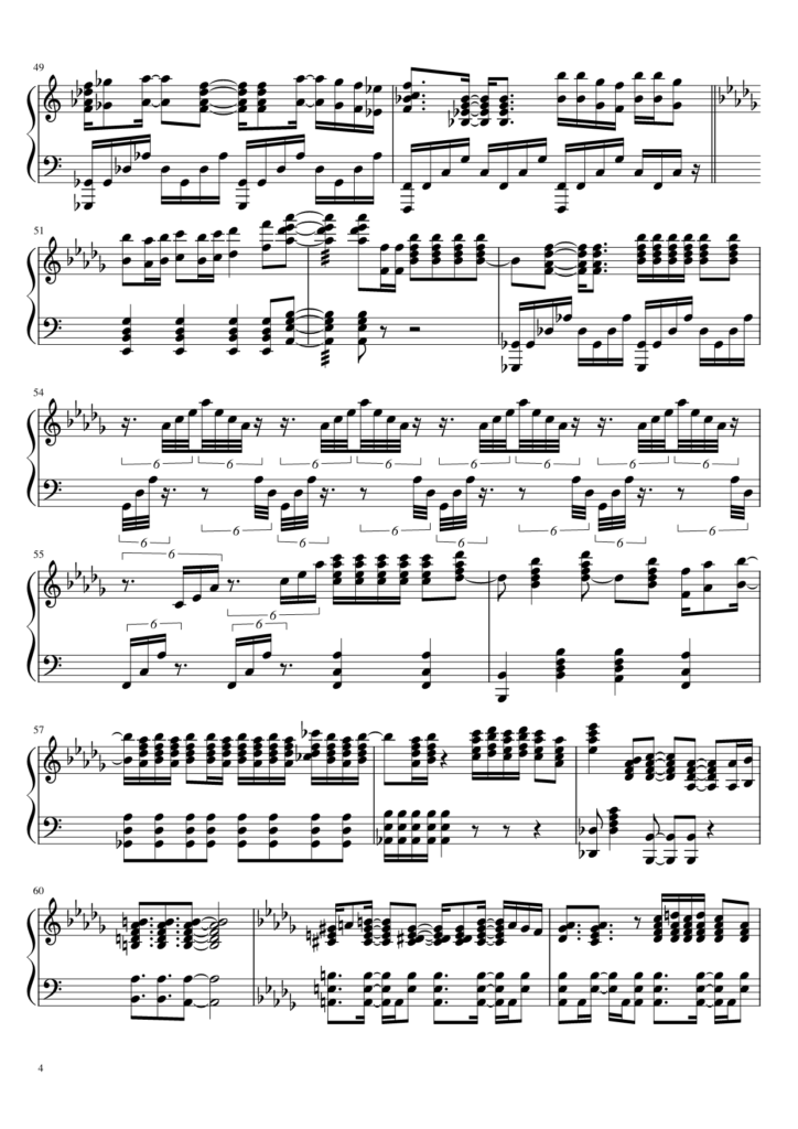 Leave the Door Open - Bruno Mars piano sheet music (page 4)