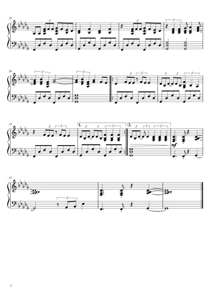 Man I Need - Olivia Dean piano sheet music (page 2)