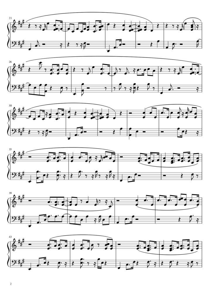 Mistletoe - Justin Bieber piano sheet music (page 2)