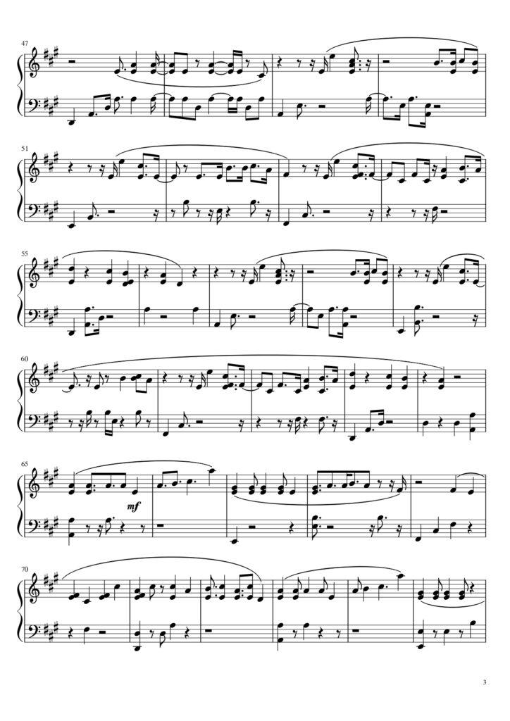 Mistletoe - Justin Bieber piano sheet music (page 3)