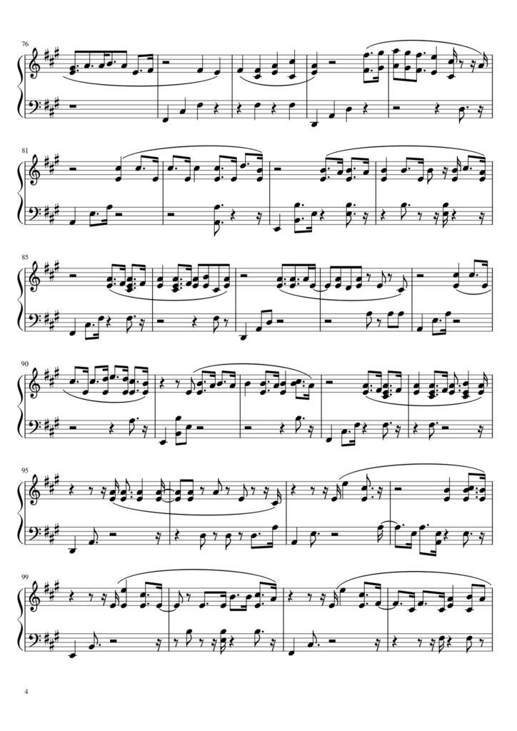 Mistletoe - Justin Bieber piano sheet music (page 4)