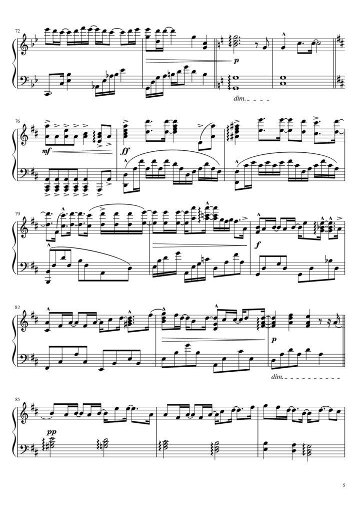 một đời - 14 Casper & Bon Nghiêm piano sheet music (page 5)