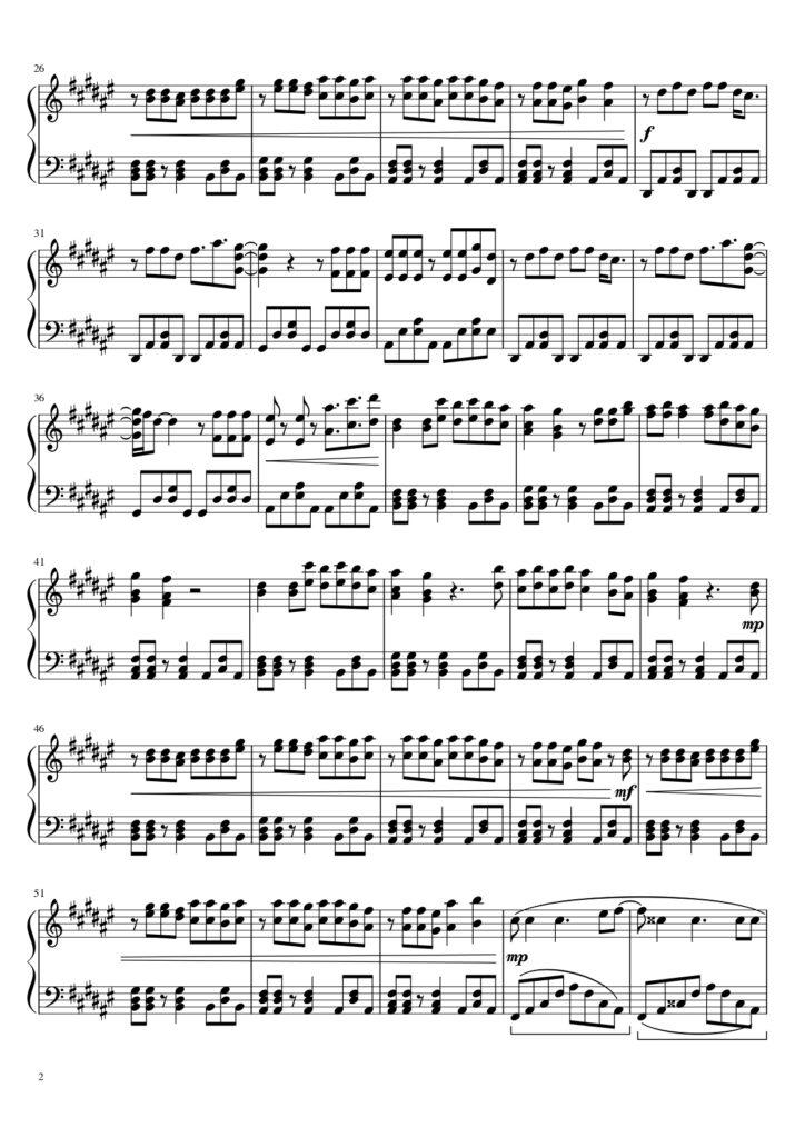 we never dated - sombr piano sheet music (page 2)