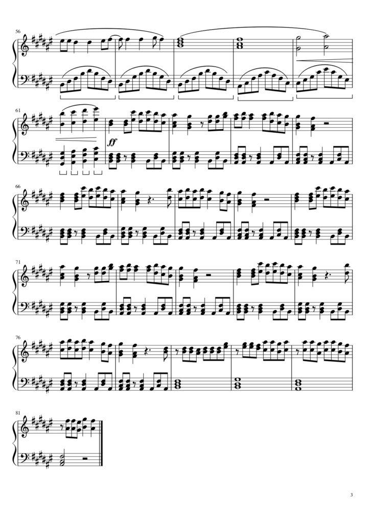we never dated - sombr piano sheet music (page 3)