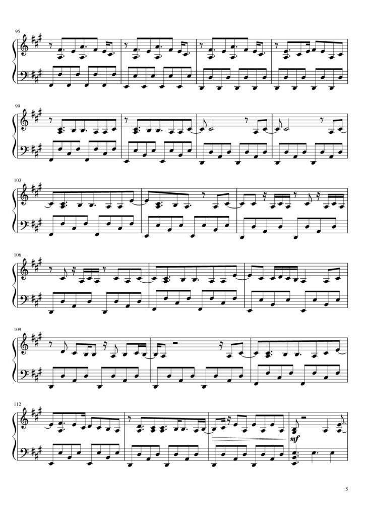 Orange Juice - Noah Kahan piano sheet page 5
