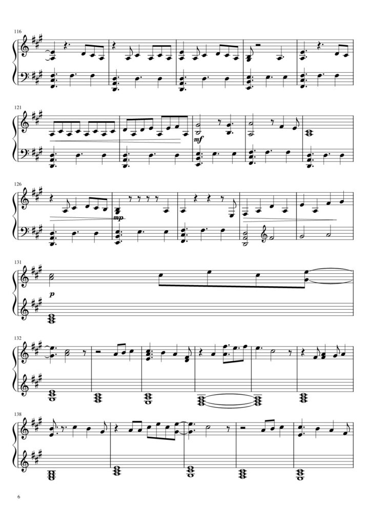 Orange Juice - Noah Kahan piano sheet page 6