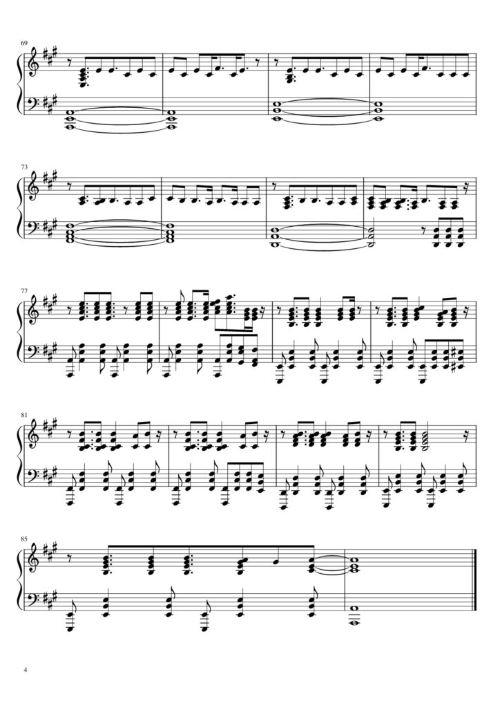 Stick Season - Noah Kahan piano sheet page 4