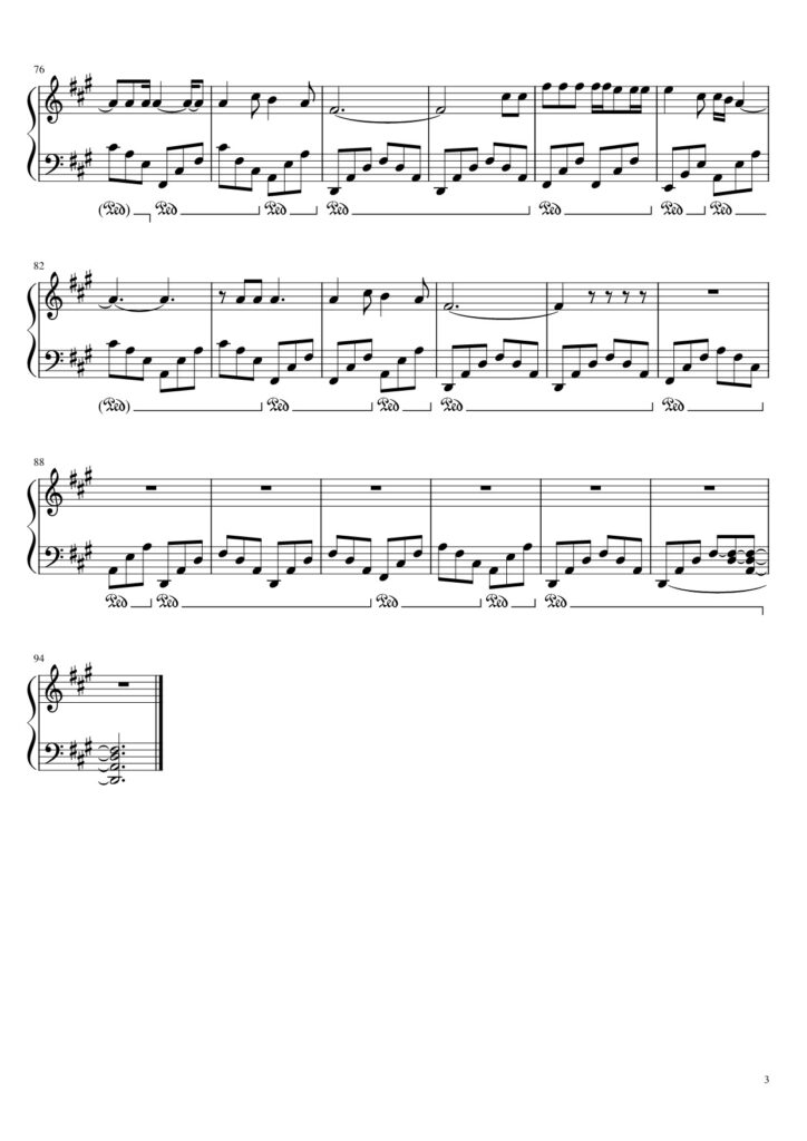 The Night We Met - Lord Huron piano sheet page 3